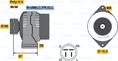 BOSCH 0 986 042 341 - Alternatore www.autoricambit.com