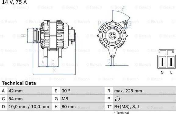 BOSCH 0 986 042 291 - Alternatore www.autoricambit.com