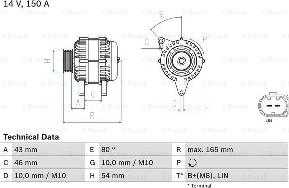 BOSCH 0 986 047 960 - Alternatore www.autoricambit.com