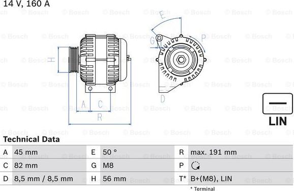 BOSCH 0 986 047 500 - Alternatore www.autoricambit.com