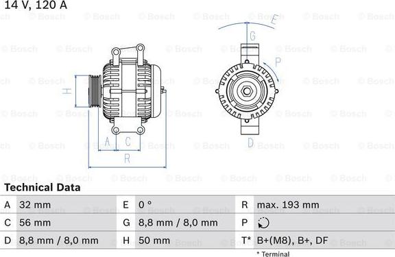 BOSCH 0 986 047 660 - Alternatore www.autoricambit.com