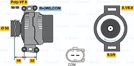 BOSCH 0 986 047 810 - Alternatore www.autoricambit.com