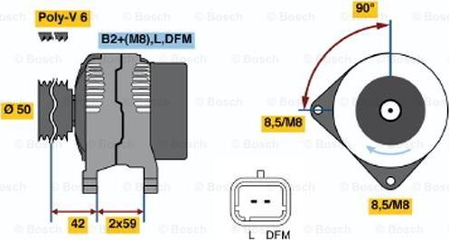 BOSCH 0 986 047 370 - Alternatore www.autoricambit.com