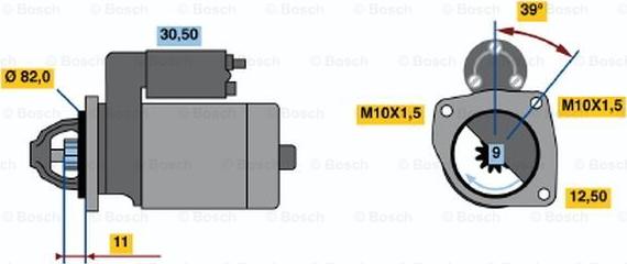 BOSCH 0 986 019 910 - Motorino d'avviamento www.autoricambit.com