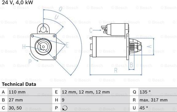 BOSCH 0 986 019 010 - Motorino d'avviamento www.autoricambit.com