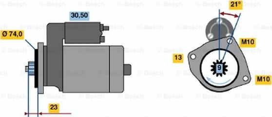 BOSCH 0 986 019 181 - Motorino d'avviamento www.autoricambit.com