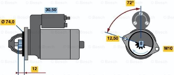 BOSCH 0 986 019 370 - Motorino d'avviamento www.autoricambit.com