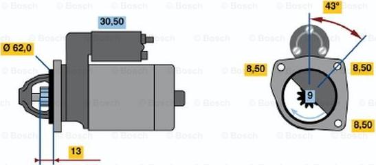 BOSCH 0 986 014 960 - Motorino d'avviamento www.autoricambit.com