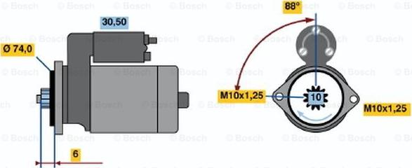 BOSCH 0 986 014 491 - Motorino d'avviamento www.autoricambit.com