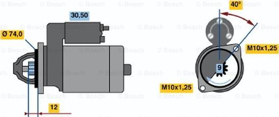 BOSCH 0 986 014 481 - Motorino d'avviamento www.autoricambit.com