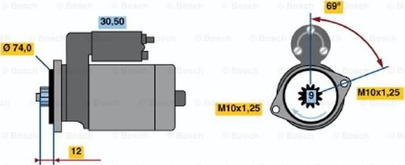 BOSCH 0 986 014 501 - Motorino d'avviamento www.autoricambit.com