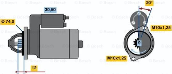 BOSCH 0 986 014 531 - Motorino d'avviamento www.autoricambit.com