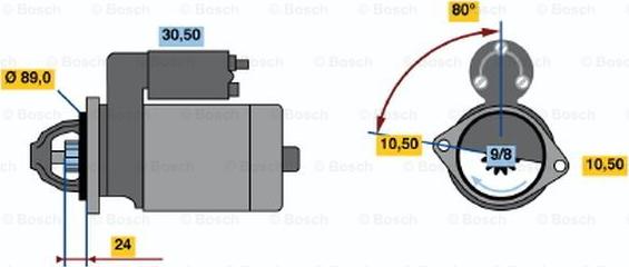 BOSCH 0 986 014 081 - Motorino d'avviamento www.autoricambit.com