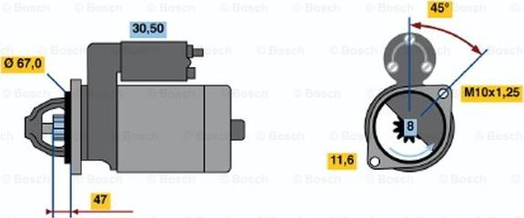 BOSCH 0 986 014 111 - Motorino d'avviamento www.autoricambit.com