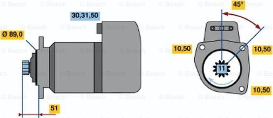 BOSCH 0 986 014 870 - Motorino d'avviamento www.autoricambit.com