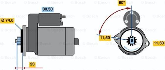 BOSCH 0 986 014 391 - Motorino d'avviamento www.autoricambit.com