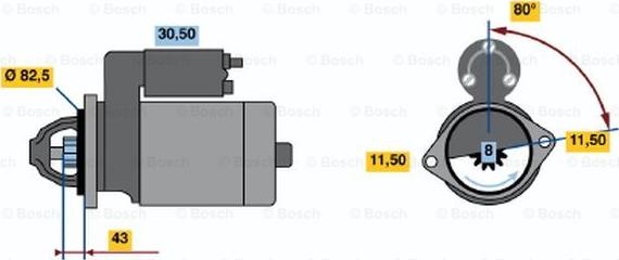 BOSCH 0 986 014 331 - Motorino d'avviamento www.autoricambit.com