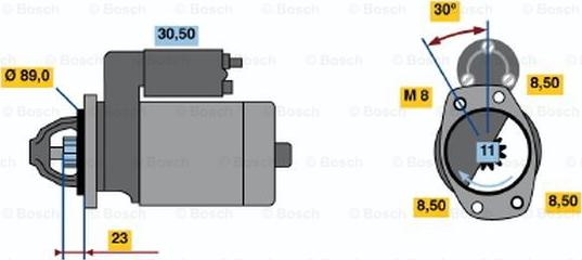 BOSCH 0 986 015 411 - Motorino d'avviamento www.autoricambit.com