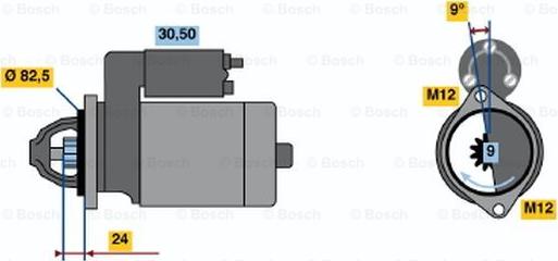 BOSCH 0 986 015 540 - Motorino d'avviamento www.autoricambit.com