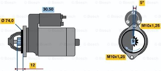 BOSCH 0 986 015 031 - Motorino d'avviamento www.autoricambit.com