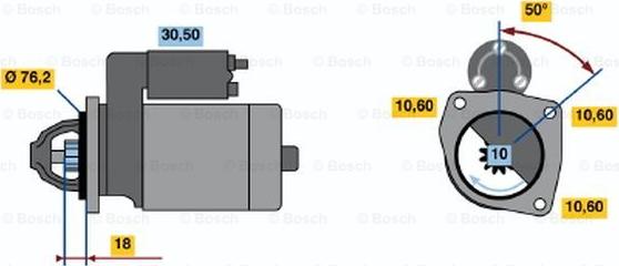 BOSCH 0 986 015 200 - Motorino d'avviamento www.autoricambit.com