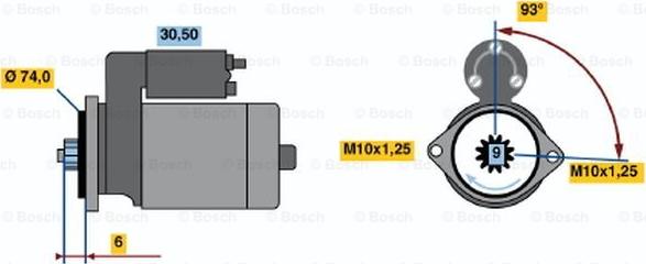 BOSCH 0 986 015 761 - Motorino d'avviamento www.autoricambit.com