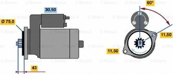 BOSCH 0 986 015 721 - Motorino d'avviamento www.autoricambit.com