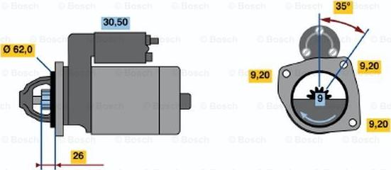 BOSCH 0 986 016 961 - Motorino d'avviamento www.autoricambit.com