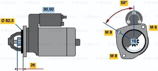 BOSCH 0 986 016 900 - Motorino d'avviamento www.autoricambit.com