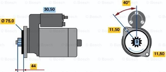 BOSCH 0 986 016 651 - Motorino d'avviamento www.autoricambit.com