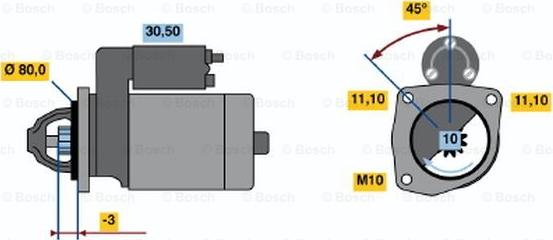 BOSCH 0 986 016 611 - Motorino d'avviamento www.autoricambit.com