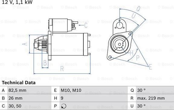 BOSCH 0 986 016 380 - Motorino d'avviamento www.autoricambit.com