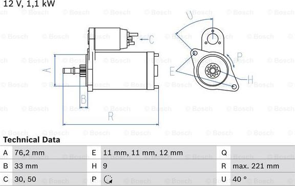 BOSCH 0 986 016 290 - Motorino d'avviamento www.autoricambit.com