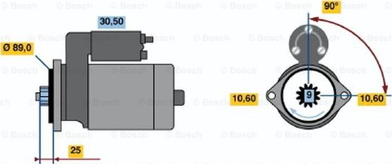 BOSCH 0 986 016 261 - Motorino d'avviamento www.autoricambit.com