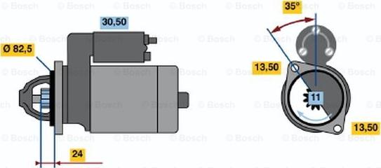 BOSCH 0 986 016 200 - Motorino d'avviamento www.autoricambit.com