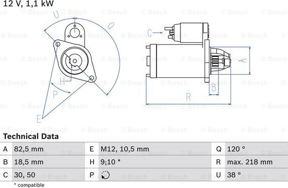 BOSCH 0 986 016 280 - Motorino d'avviamento www.autoricambit.com