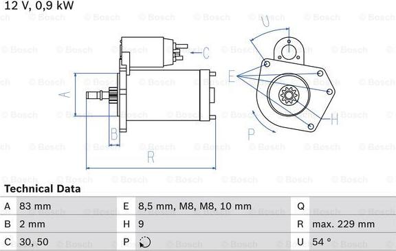 BOSCH 0 986 016 790 - Motorino d'avviamento www.autoricambit.com