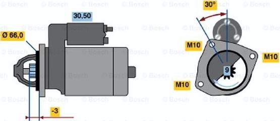 BOSCH 0 986 016 711 - Motorino d'avviamento www.autoricambit.com