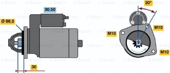 BOSCH 0 986 010 860 - Motorino d'avviamento www.autoricambit.com