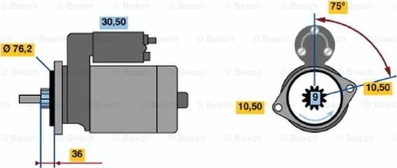 BOSCH 0 986 010 810 - Motorino d'avviamento www.autoricambit.com