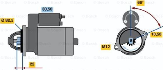 BOSCH 0 986 010 250 - Motorino d'avviamento www.autoricambit.com