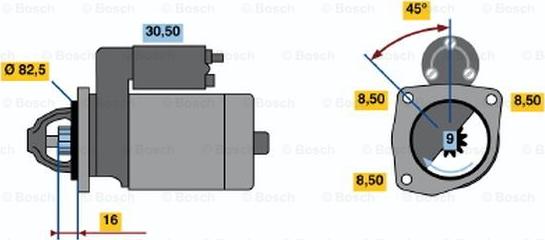 BOSCH 0 986 010 280 - Motorino d'avviamento www.autoricambit.com