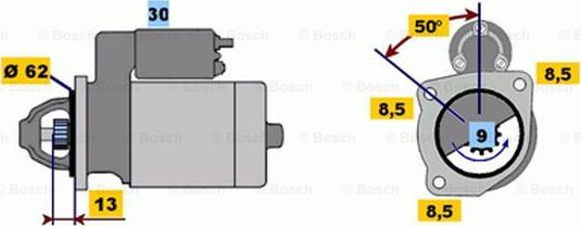 BOSCH 0 986 011 941 - Motorino d'avviamento www.autoricambit.com