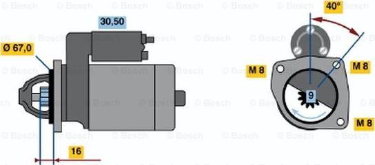 BOSCH 0 986 011 921 - Motorino d'avviamento www.autoricambit.com