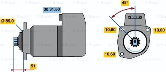 BOSCH 0 986 011 540 - Motorino d'avviamento www.autoricambit.com