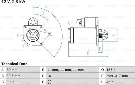 BOSCH 0 986 018 151 - Motorino d'avviamento www.autoricambit.com