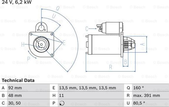 BOSCH 0 986 018 370 - Motorino d'avviamento www.autoricambit.com