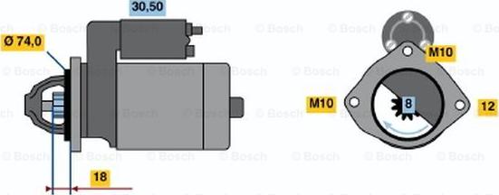 BOSCH 0 986 018 721 - Motorino d'avviamento www.autoricambit.com