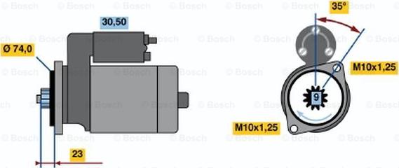 BOSCH 0 986 013 521 - Motorino d'avviamento www.autoricambit.com