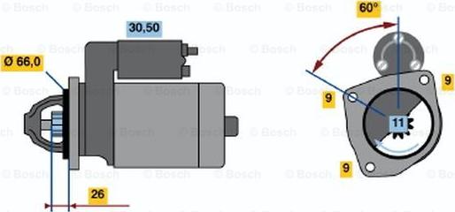 BOSCH 0 986 013 620 - Motorino d'avviamento www.autoricambit.com